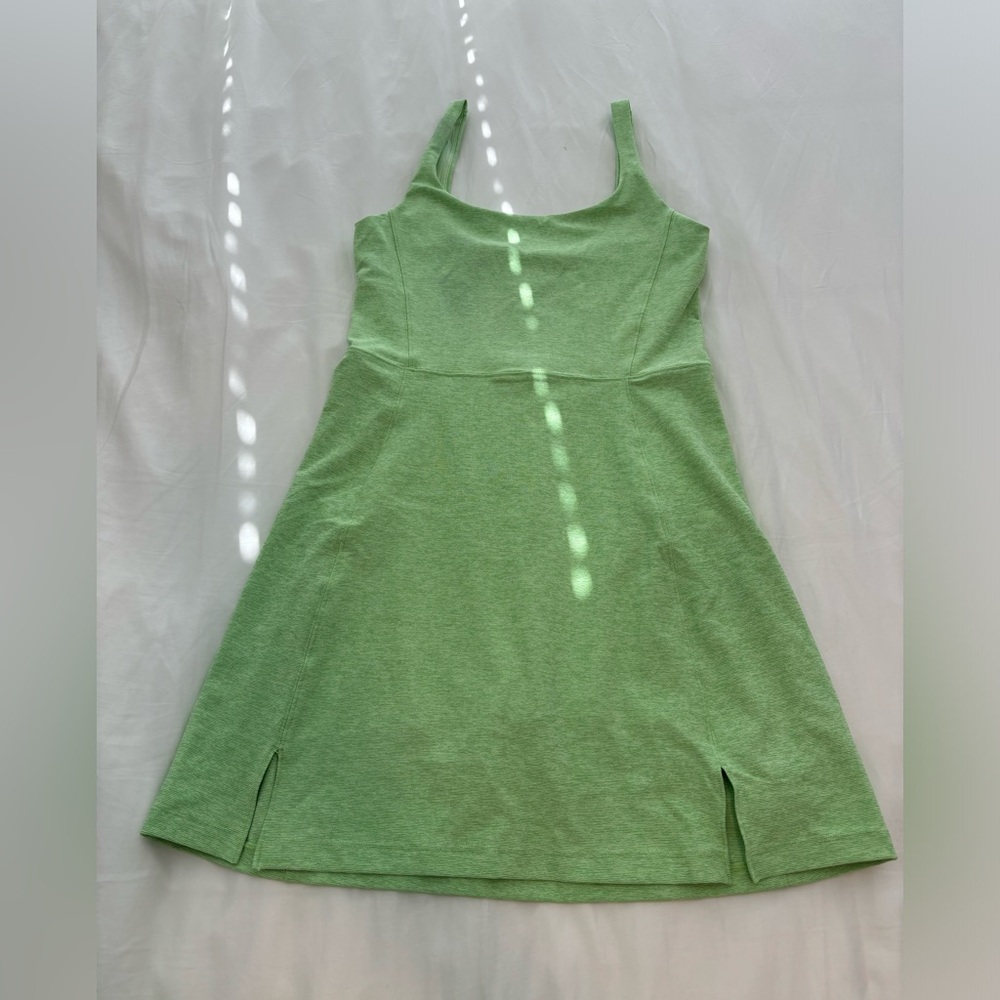 Outdoor Voices Green A-Line Mini Dress